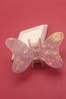 LARGE BUTTERFLY PVC HAIR CLAW CLIPS | 40H432