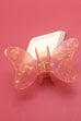 LARGE BUTTERFLY PVC HAIR CLAW CLIPS | 40H432