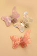 LARGE BUTTERFLY PVC HAIR CLAW CLIPS | 40H432