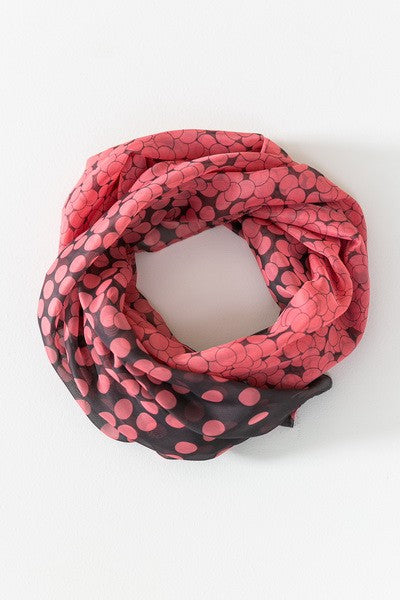 LONG PRETTY PRINT SILKY FEEL BANDANA SCARF | 21SC377