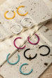 FACET BEADED HOOP EARRINGS | 31VE188435