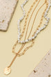 NATURAL STONE LAYER NECKLACE | 25N370