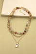 NATURAL STONE LAYER NECKLACE | 25N370