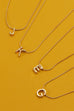 DELICATE SNAKE CHAIN INITIAL PENDANT NECKLACE | 31N22022