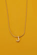 DELICATE SNAKE CHAIN INITIAL PENDANT NECKLACE | 31N22022