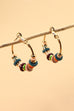 DISC BEADS HOOP EARRINGS | 71E22600