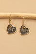 RHINESTONE HEART DROP EARRINGS | 71E22929