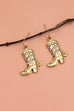 RHINESTONE BOOTS DROP EARRING | 31E22485