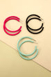 MATTE BUBBLE HOOP EARRINGS | 31E22370