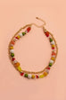 NATURAL MULTI BEADED CHAIN LAYER NECKLACE | 31N22188