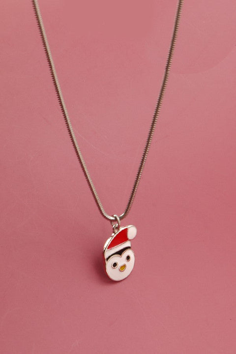 SANTA PENGUIN CHARM SNAKE CHAIN NECK | 71N0851