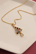 RHINESTONE XMAS TREE CHARM NECKLACE | 71N0852