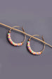 COLORFUL HEISHI CLAY BEADED HOOP EARRINGS | 31E22556