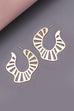 CUTOUT OFF SHAPE HOOP EARRINGS | 31E22574