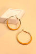 DOUBLESIDED EPOXY HOOP EARRINGS | 31VE190978