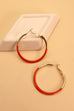 DOUBLESIDED EPOXY HOOP EARRINGS | 31VE190978