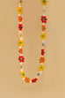 BEADED CHOKER FLOWER NECKLACE | 51N2062513