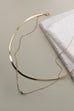 SNAKE CHAIN PEARL LAYER NECKLACE | 25N494