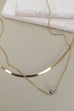 SNAKE CHAIN PEARL LAYER NECKLACE | 25N494