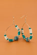 HEISHI DISC BEAD STONE DROP EARRINGS | 52E2070901