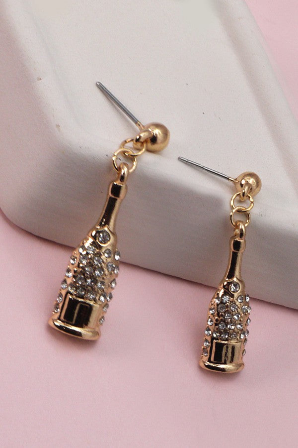 BUBBLE CHAMPAIGN GLASS EARRINGS | 13E367