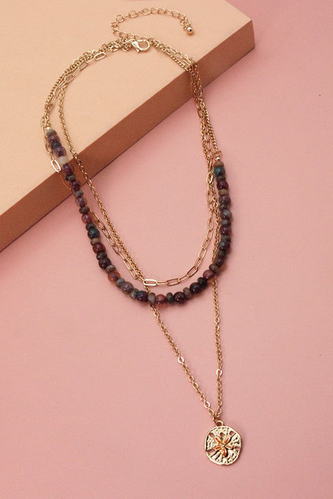 STUNNING MULTI LAYER PETITE BEAD NECKLACE | 31N22249