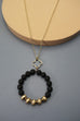 STYLISH CLAY BEAD PENDANT LONG NECKLACE | 51N208131