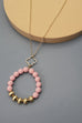 STYLISH CLAY BEAD PENDANT LONG NECKLACE | 51N208131