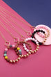 STYLISH CLAY BEAD PENDANT LONG NECKLACE | 51N208131