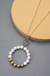 STYLISH CLAY BEAD PENDANT LONG NECKLACE | 51N208131