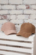 PLAIN CORDUROY BASEBALL CAP | 40CP016