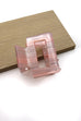 MODERN CELLULOSE SQUARE HAIR CLAW CLIPS | 40H490