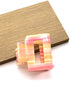 MODERN CELLULOSE SQUARE HAIR CLAW CLIPS | 40H490