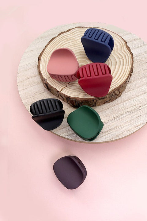 SMALL BLUSH MATTE HAIR CLAW CLIPS - PACK OF 6 | 40H499