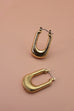 TEXTURE U DROP HOOP EARRINGS | 52E2082252