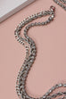 RHINESTONE ROPE MULTI LAYER CHAIN NECKLACE | 52N2090519