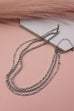 RHINESTONE ROPE MULTI LAYER CHAIN NECKLACE | 52N2090519