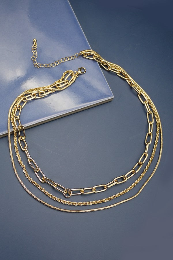 MULTI LAYER  CHAIN NECKLACE | 51N2090517