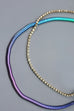 OMBRE SNAKE CHAIN DOUBLE LAYER NECKLACE | 71N2208203