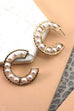 FASHION FORWARD PEARL  HOOP EARRINGS | 10E2110929