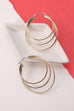 TRIPLE WIRE HOOP EARRINGS | 10E2110852