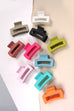 MATTE RECTANGLE MINI CUTOUT HAIR CLAW CLIPS | 40H556