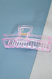 JUMBO CLEAR OPEN RECTANGLE HAIR CLAW CLIPS | 40H554