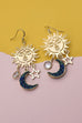 SUN MOON STAR  CZ DROP EARRINGS | 80E070