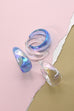 IRIDESCENT WIDE ROUND HOOP EARRINGS | 10E2120546