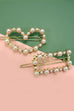 PEARL HERT RECTANGLE OPEN HAIR CLIPS | 40H107