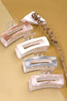 RECTANGLE MARBLE HAIR CLAW HAIR CLIP | 40H651