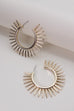 LARGE SUNBURST HOOP EARRINGS | 31E23493