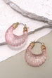 ACRYLIC SEASHELL SHAPE HOOP EARRINGS | 10E3010917