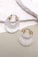 ACRYLIC SEASHELL SHAPE HOOP EARRINGS | 10E3010917